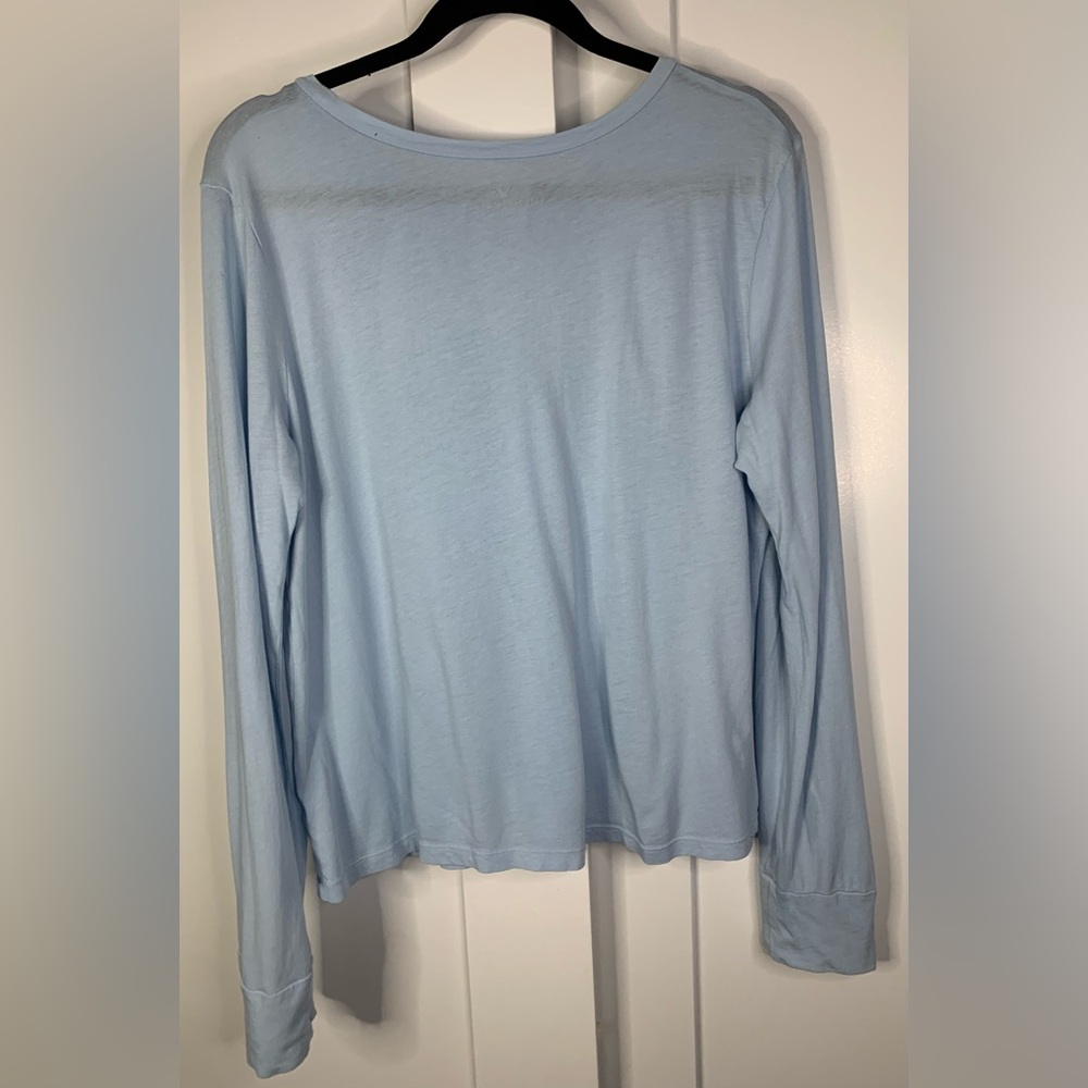 Light Blue Long Sleeve Top - Picture 2 of 3